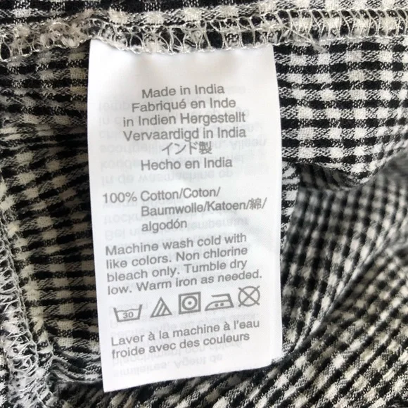 Madewell Ruffle -Strap Gingham Cami Top Sz 6 - Picture 8 of 8